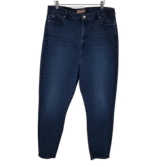 7FAM Aubrey Super High Waist Ankle Skinny Jeans in Luxe Vintage Luna, 34 - Picture 1 of 12